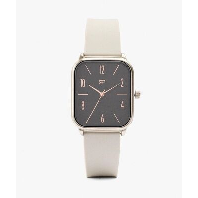 Parfois Reloj de mujer con correa de silicona y cierre de hebilla en liso. Blanco Parfois Reloj de mujer con correa de silicona y cierre de hebilla en liso. Blanco