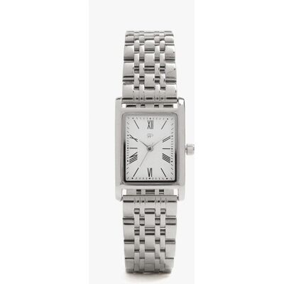 Parfois Reloj de mujer de acero inoxidable cuadrado en liso. Plateado Parfois Reloj de mujer de acero inoxidable cuadrado en liso. Plateado