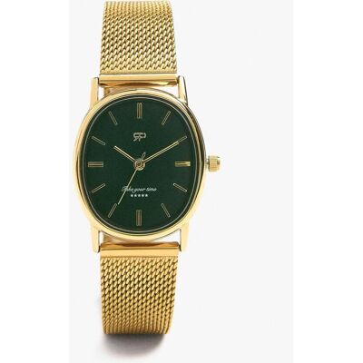 Parfois Reloj de mujer de acero inoxidable redondo en liso. Dorado Parfois Reloj de mujer de acero inoxidable redondo en liso. Dorado