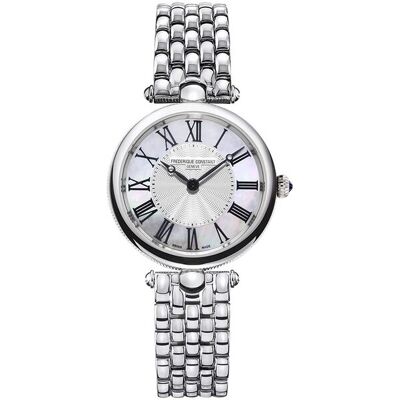 Frederique Constant Reloj de mujer classics fc-200mpw2ar6b cuarzo art deco round esfera plata caja de acero. Plata Frederique Constant Reloj de mujer classics fc-200mpw2ar6b cuarzo art deco round esfera plata caja de acero. Plata