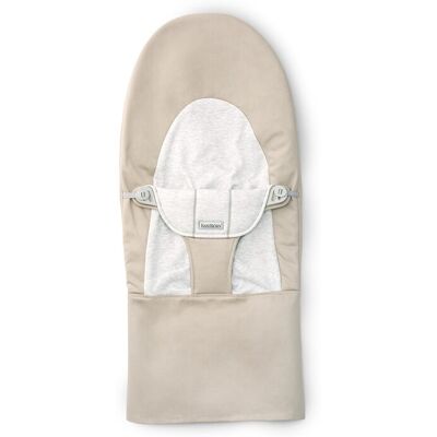 Babybjörn - Woven/Jersey - Beige - Gris - funda para trona Babybjörn - Woven/Jersey - Beige - Gris - funda para trona