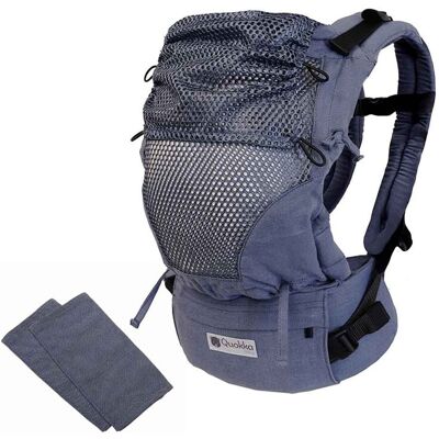 Quokkababy Mochila portabebés E-carrier Mesh 3 posiciones. (98 X 52 X 10 Cm) Denim niño Quokkababy Mochila portabebés E-carrier Mesh 3 posiciones. (98 X 52 X 10 Cm) Denim niño