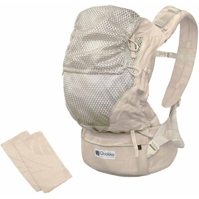 Quokkababy Mochila portabebés E-carrier Mesh 3 posiciones. (98 X 52 X 10 Cm) Beige niño Quokkababy Mochila portabebés E-carrier Mesh 3 posiciones. (98 X 52 X 10 Cm) Beige niño