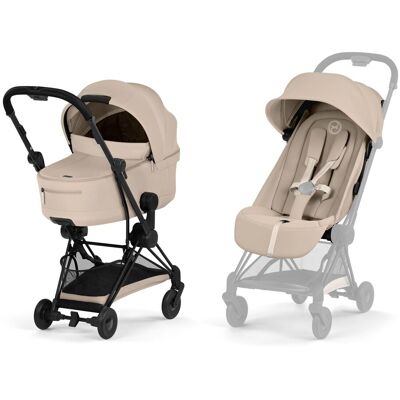 Cybex Carro de bebé dúo COŸA Comfort con Capazo plegable COŸA Fold Lux Style. Beige niño Cybex Carro de bebé dúo COŸA Comfort con Capazo plegable COŸA Fold Lux Style. Beige niño
