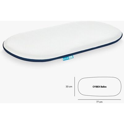ECUS Kids Colchón Capazo Care Mini para Cybex Balios. Blanco niño ECUS Kids Colchón Capazo Care Mini para Cybex Balios. Blanco niño