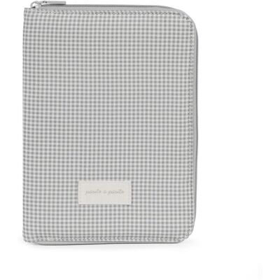 Pasito a pasito Portadocumentos Little Bloom Vichy Gris. (25 X 18 X 2 cm) Gris claro niño Pasito a pasito Portadocumentos Little Bloom Vichy Gris. (25 X 18 X 2 cm) Gris claro niño