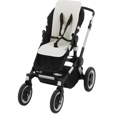 Cambrass Colchoneta silla paseo universal recta rayas. Blanco Algodón Cambrass Colchoneta silla paseo universal recta rayas. Blanco Algodón