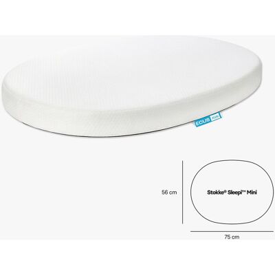 ECUS Kids Colchón Minicuna Care Mini para Stokke Sleepi Mini. Blanco niño ECUS Kids Colchón Minicuna Care Mini para Stokke Sleepi Mini. Blanco niño