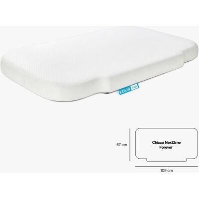 ECUS Kids Colchón Minicuna Care Mini para Chicco Next2Me Forever. Blanco niño ECUS Kids Colchón Minicuna Care Mini para Chicco Next2Me Forever. Blanco niño
