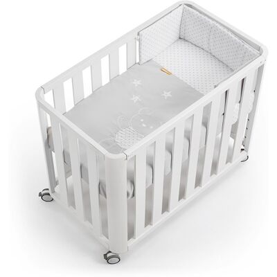 Cotinfant Minicuna-Cuna de colecho (50 x 90 cm.) Doco Sleeping blanco. Gris claro niño Cotinfant Minicuna-Cuna de colecho (50 x 90 cm.) Doco Sleeping blanco. Gris claro niño