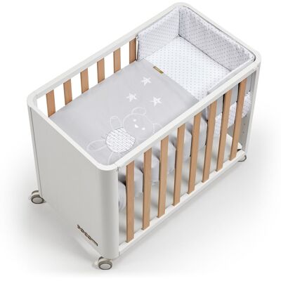 Cotinfant Minicuna-Cuna de colecho (50 x 90 cm.) Doco Style Sleeping blanco-natural. Gris claro niño Cotinfant Minicuna-Cuna de colecho (50 x 90 cm.) Doco Style Sleeping blanco-natural. Gris claro niño