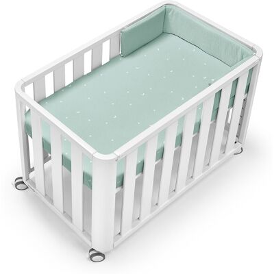 Cotinfant Minicuna-Cuna de colecho (50 x 90 cm.) Doco Sleeping blanco. Verde menta niño Cotinfant Minicuna-Cuna de colecho (50 x 90 cm.) Doco Sleeping blanco. Verde menta niño