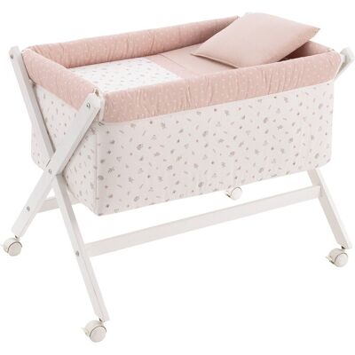 Cambrass Minicuna con patas (55x87x74cm) Princess. Rosa pastel niño Cambrass Minicuna con patas (55x87x74cm) Princess. Rosa pastel niño