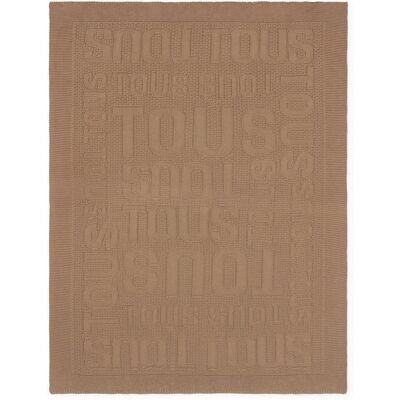 Tous Manta para mini cuna o cuna 78x104 cm Baby logo . Beige niño Tous Manta para mini cuna o cuna 78x104 cm Baby logo . Beige niño