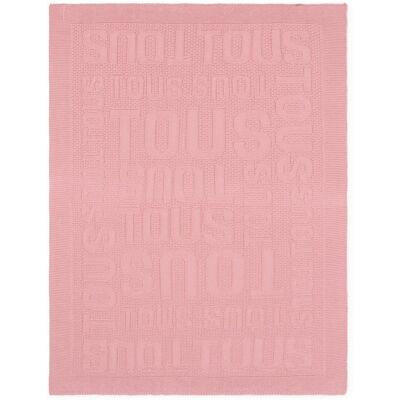 Tous Manta para mini cuna o cuna 78x104 cm Baby logo . Rosa niño Tous Manta para mini cuna o cuna 78x104 cm Baby logo . Rosa niño