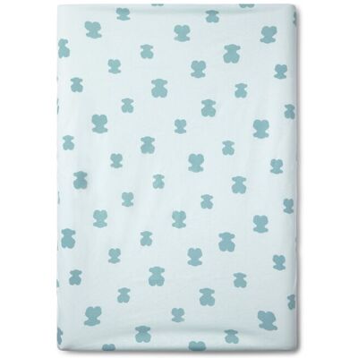 Tous Funda para cambiador (44x70 cm) ajustable Baby con osos. Verde Agua niño Tous Funda para cambiador (44x70 cm) ajustable Baby con osos. Verde Agua niño