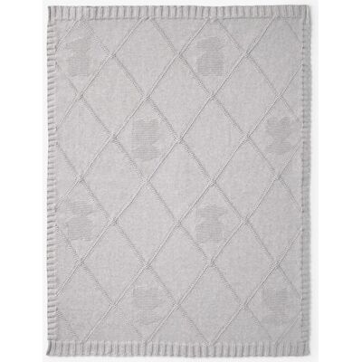 Tous Manta para mini cuna o cuna 78x104 cm Baby tricotada de rombos con osos. Gris Tous Manta para mini cuna o cuna 78x104 cm Baby tricotada de rombos con osos. Gris