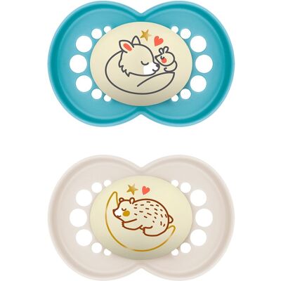 MAM Original Pure Night 6m Azul - Chupete MAM Original Pure Night 6m Azul - Chupete
