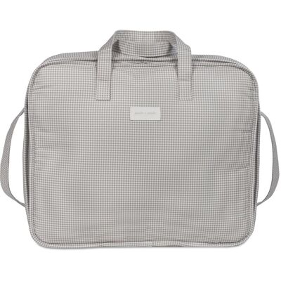 Pasito a pasito Maleta Little Bloom Vichy Gris. (36 X 44 X 16 Cm) Gris claro niño Pasito a pasito Maleta Little Bloom Vichy Gris. (36 X 44 X 16 Cm) Gris claro niño