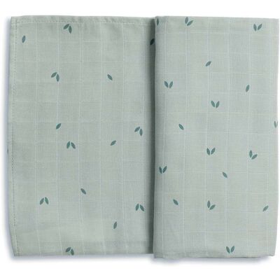 Gloop - Swaddle de Algodón Orgánico - Verde - 100x100 cm - Manta de arrullo Gloop - Swaddle de Algodón Orgánico - Verde - 100x100 cm - Manta de arrullo