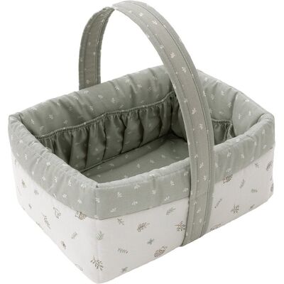 Cambrass Cesta Infantil Microprint. Verde Agua niño Cambrass Cesta Infantil Microprint. Verde Agua niño