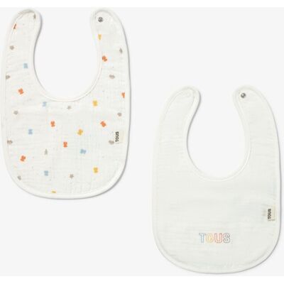 Tous Set de baberos de bebé Baby de algodón con logo y osos multicolor. Multicolor Tous Set de baberos de bebé Baby de algodón con logo y osos multicolor. Multicolor