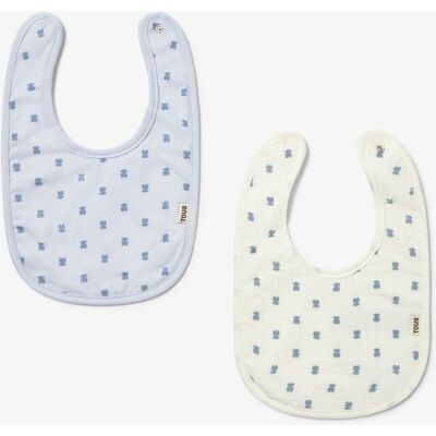 Tous Set de baberos de bebé Baby combinados de algodón con multi osos. Azul Tous Set de baberos de bebé Baby combinados de algodón con multi osos. Azul