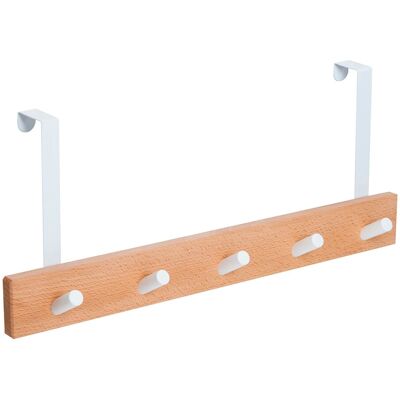 Nesu Percha Madera y Zamak 5 Colgadores 9400HNBL5S. Haya natural Nesu Percha Madera y Zamak 5 Colgadores 9400HNBL5S. Haya natural