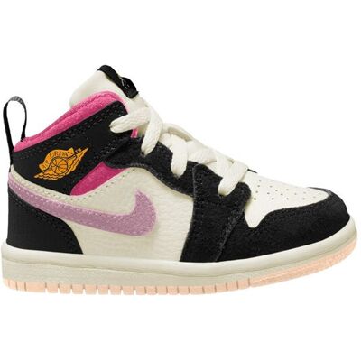 Jordan Zapatillas de Casual de Niños 1 MID SE (TD) Nike. (22) Negro Jordan Zapatillas de Casual de Niños 1 MID SE (TD) Nike. (22) Negro