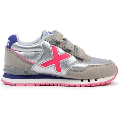 Munich Zapatillas Casual Niños DASH KID VCO 169 . (27) Plateado Munich Zapatillas Casual Niños DASH KID VCO 169 . (27) Plateado