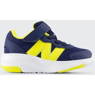 New Balance Zapatilla de Running de Bebés FreshFoam 578 Bungee Lace with Top Strap . (22,5) Azul marino / Amarillo New Balance Zapatilla de Running de Bebés FreshFoam 578 Bungee Lace with Top Strap . (22,5) Azul marino / Amarillo