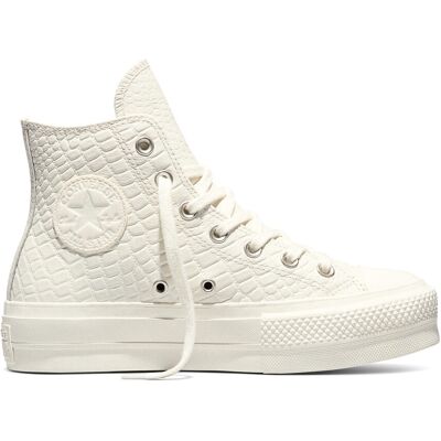 Converse Zapatillas casual de mujer Chuck Taylor All Star Lift Crocodile . (38) Blanco Converse Zapatillas casual de mujer Chuck Taylor All Star Lift Crocodile . (38) Blanco
