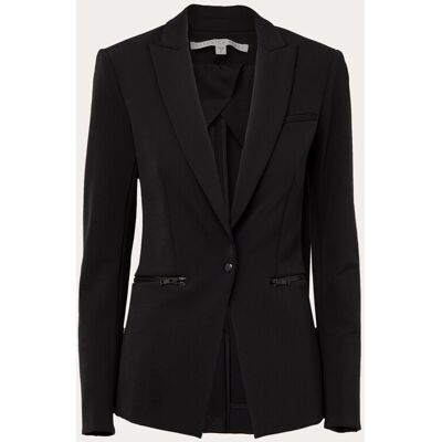 Veronica Beard Chaqueta entallada con bolsillos con cremallera. (42) Negro Veronica Beard Chaqueta entallada con bolsillos con cremallera. (42) Negro