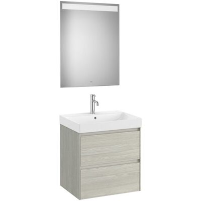 Ona - A851704512 - 600mm - Roble blanqueado - Armario de almacenamiento Ona - A851704512 - 600mm - Roble blanqueado - Armario de almacenamiento