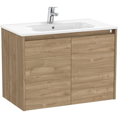 Roca Mueble de baño con 2 puertas Tenet . (80 cm) Nogal Roca Mueble de baño con 2 puertas Tenet . (80 cm) Nogal