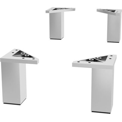 Salgar Juego de 4 patas para muebles de baño con 3 cajones . Cromo Salgar Juego de 4 patas para muebles de baño con 3 cajones . Cromo
