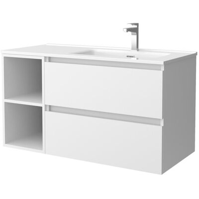 Conjunto de baño Salgar Bequia 100cm - Minimalista, Fácil de instalar, Fabricado en España Conjunto de baño Salgar Bequia 100cm - Minimalista, Fácil de instalar, Fabricado en España