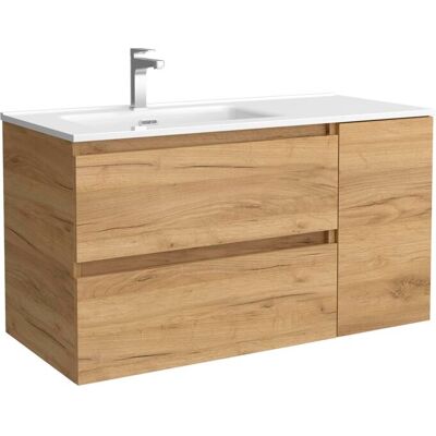 Mueble de baño Salgar Bequia 100cm con lavabo y coqueta - Baño Mueble de baño Salgar Bequia 100cm con lavabo y coqueta - Baño