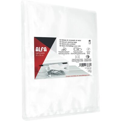 Alfa Pack de bolsas para envasar el vacío . Alfa Pack de bolsas para envasar el vacío .