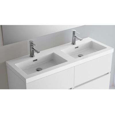 Salgar Lavabo doble para encimera Toscana . (120 cm) Blanco Salgar Lavabo doble para encimera Toscana . (120 cm) Blanco