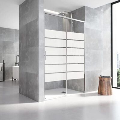 Profiltek Mampara de ducha frontal Salma SA-310-SB . (De 153 a 156 cm) Plata brillo Profiltek Mampara de ducha frontal Salma SA-310-SB . (De 153 a 156 cm) Plata brillo