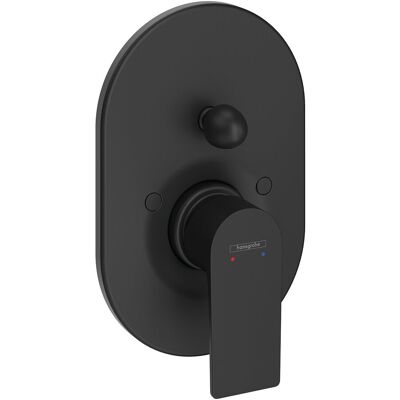 Hansgrohe Grifo monomando empotrado para bañera o ducha ovalado Rebris E . Negro mate Hansgrohe Grifo monomando empotrado para bañera o ducha ovalado Rebris E . Negro mate