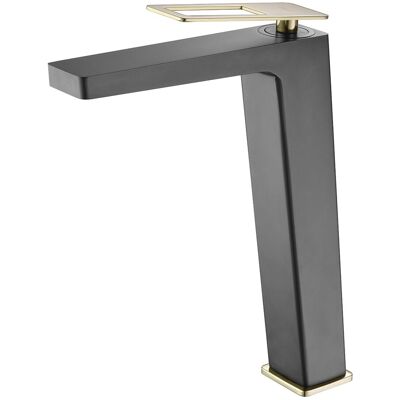 Imex Products Grifo monomando alto para lavabo Suecia Imex. Negro / Oro Imex Products Grifo monomando alto para lavabo Suecia Imex. Negro / Oro