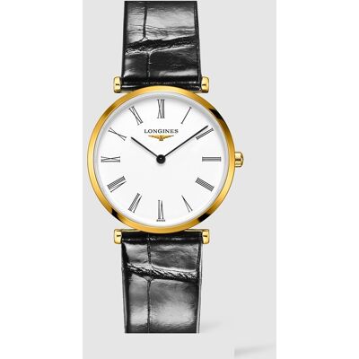 Longines Reloj de mujer La Grande Classique L4.512.2.11.2 de piel de caimán negro. Blanco Longines Reloj de mujer La Grande Classique L4.512.2.11.2 de piel de caimán negro. Blanco