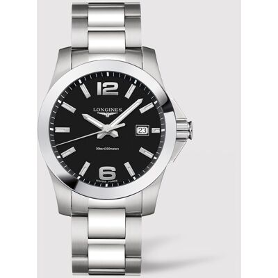 Longines Reloj de hombre L37594586 Conquest de acero. Negro Longines Reloj de hombre L37594586 Conquest de acero. Negro