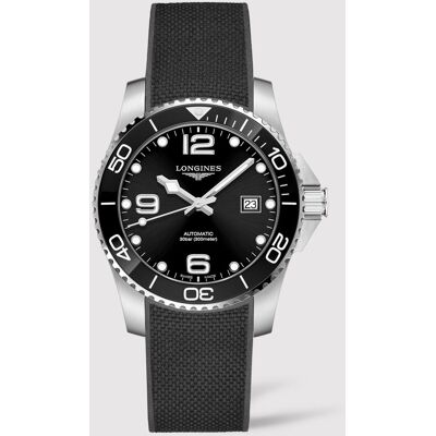 Longines Reloj de hombre L3814569 Hydro Conquest automático de caucho negro. Negro Longines Reloj de hombre L3814569 Hydro Conquest automático de caucho negro. Negro