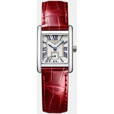Longines Reloj de mujer Dolce Vita L52004715 de piel rojo. Plateado Longines Reloj de mujer Dolce Vita L52004715 de piel rojo. Plateado
