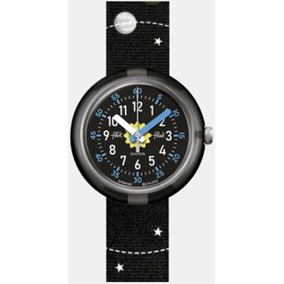 Flik Flak Reloj de niño Space Trip FPNP097 de plástico reciclado negro. Negro Flik Flak Reloj de niño Space Trip FPNP097 de plástico reciclado negro. Negro