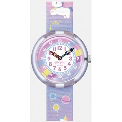 Flik Flak Reloj de niña Cuddly Unicorn FBNP213 de PET lila con estampados. Azul Flik Flak Reloj de niña Cuddly Unicorn FBNP213 de PET lila con estampados. Azul