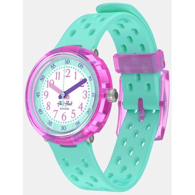 Flik Flak Reloj unisex Bubbly Hours FCNP003 Bio de PET verde. Flik Flak Reloj unisex Bubbly Hours FCNP003 Bio de PET verde.